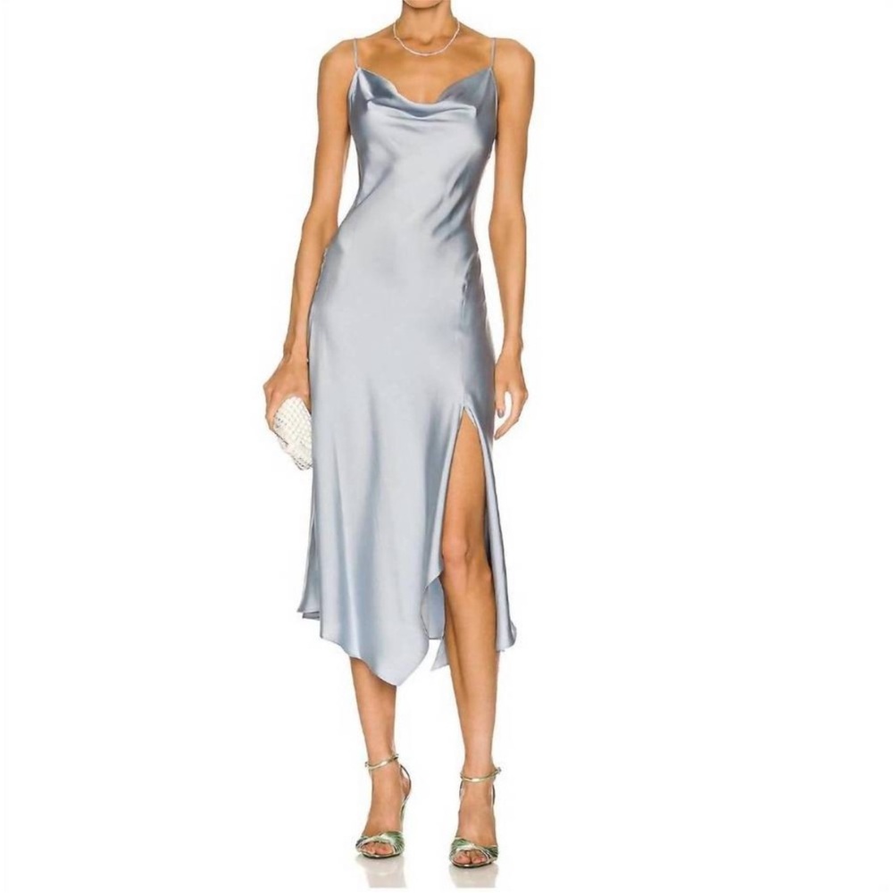 JONATHAN SIMKHAI Nellie slip dress in Cove, Light Blue size 2